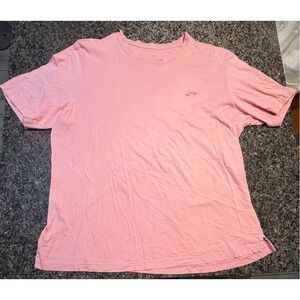 Greg Norman Mens Shark Logo T-Shirt Salmon Pink Short Sleeve Crew Neck Large